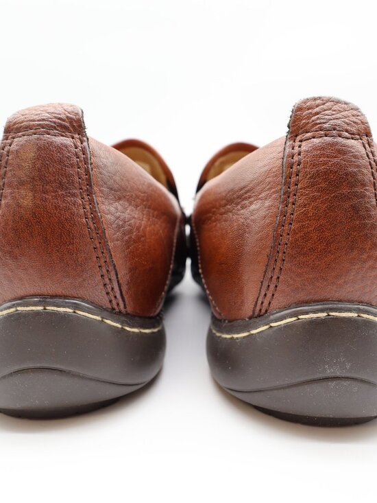 Hush Puppies GT Loafers Mens 9W Red Brown Leather Slip On Bounce H12466 main image 10